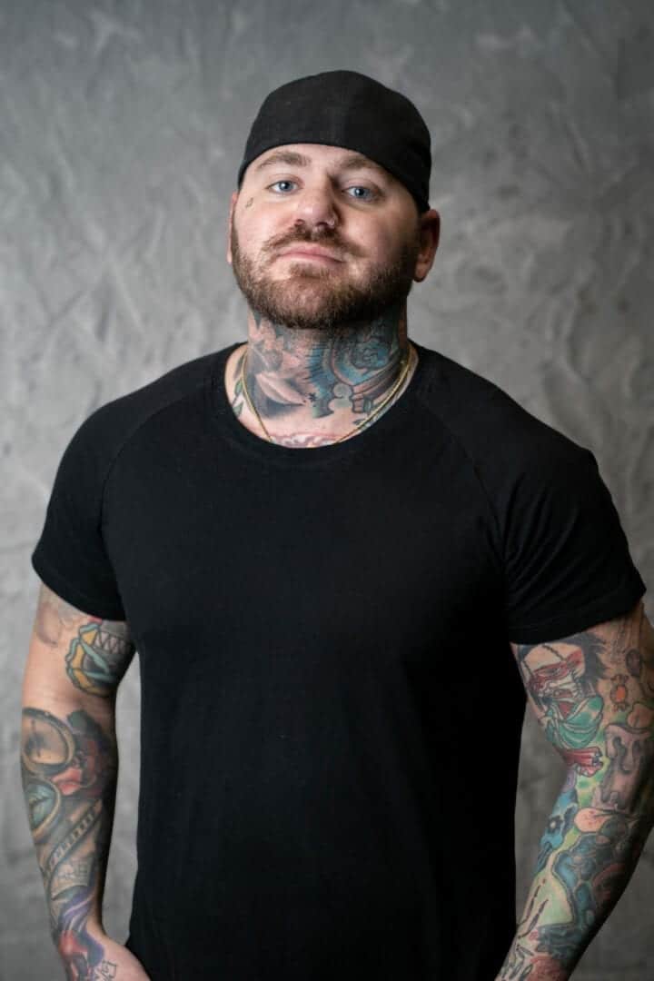 Eric Axle, tattoo artist at Revolt Tattoos