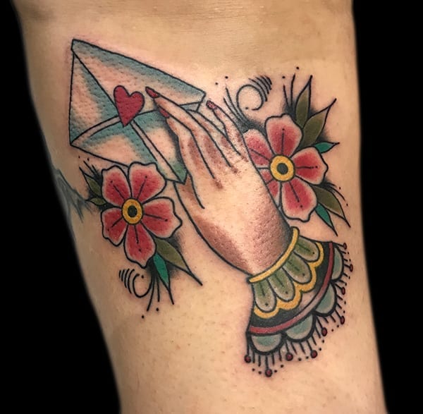 traditional letter tattoo