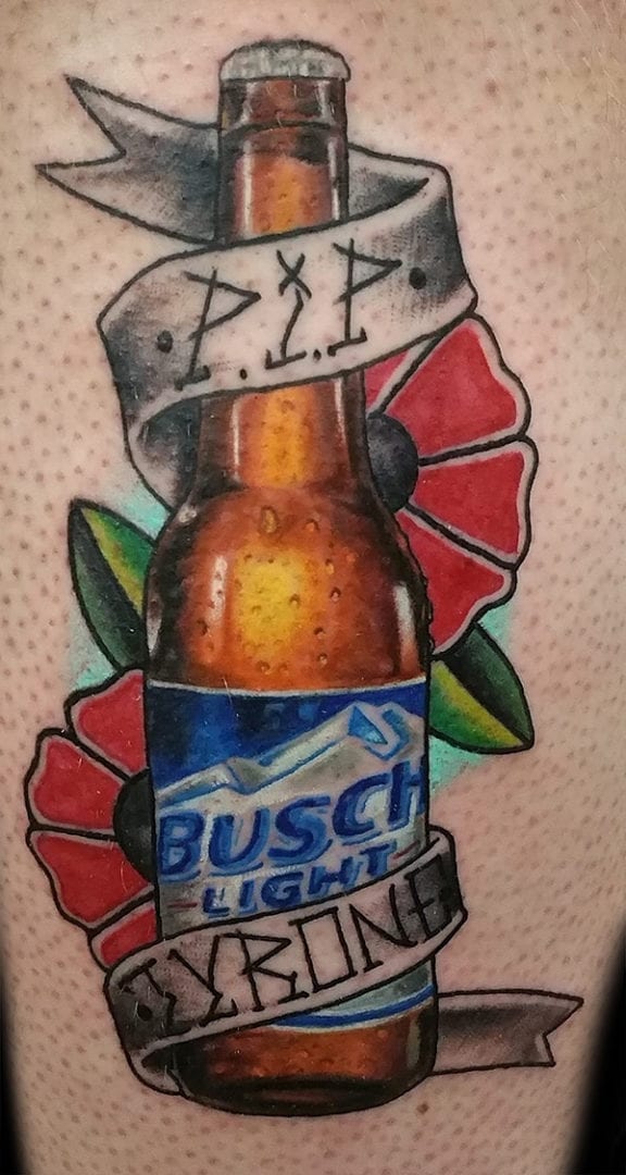 beer traditional tattoo