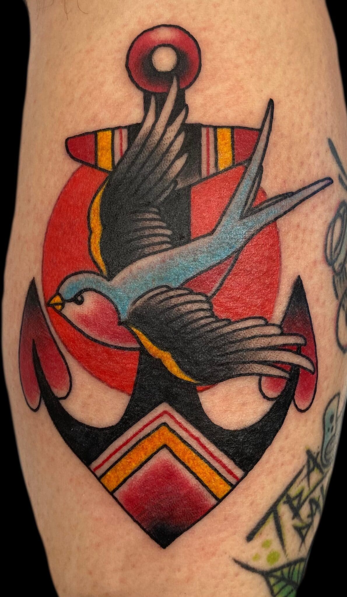 sparrow and anchor tattoo