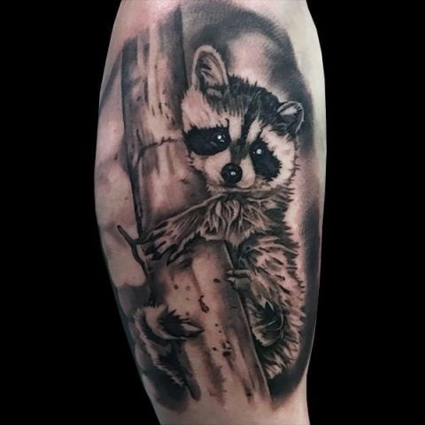 animal portrait tattoo