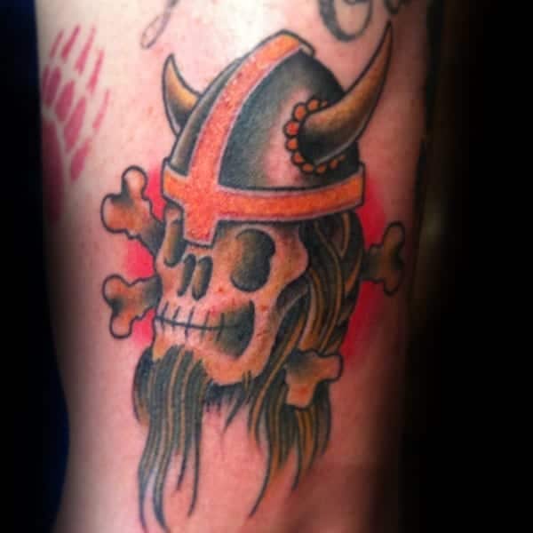 skull viking tattoo