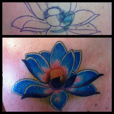 flower lotus tattoo