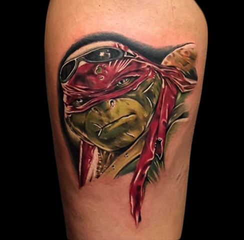 tmnt tattoo, Elijah Nguyen, Artist at Revolt Tattoos