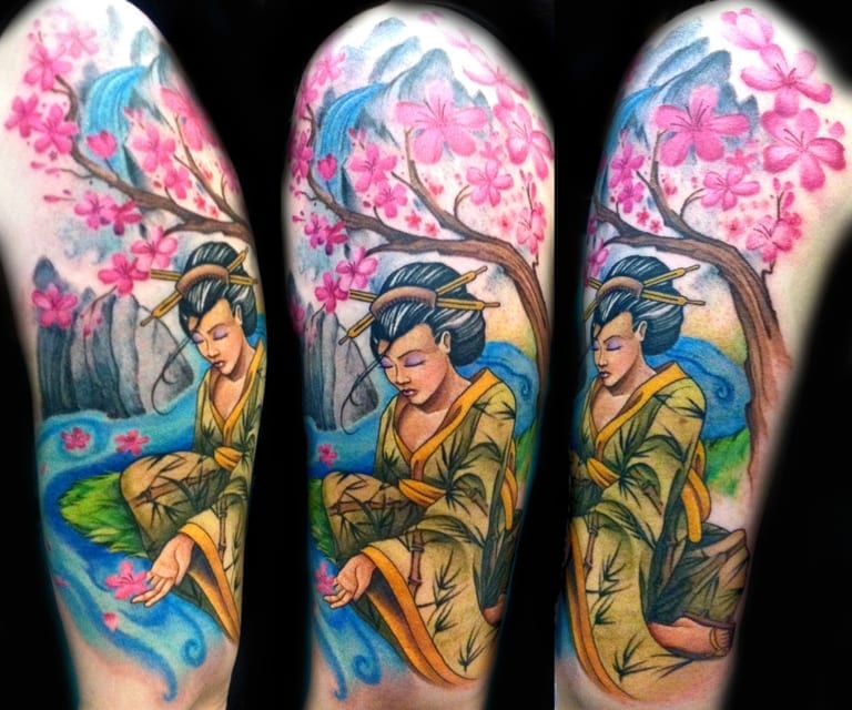 geisha japanese tattoo