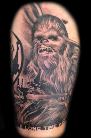 star wars chewbacca tattoo