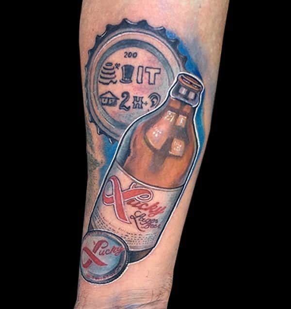 Beer tattoo