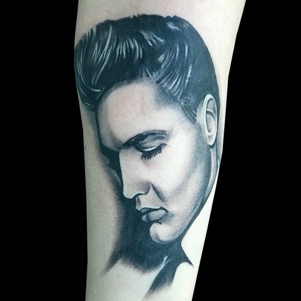 Elvis tattoo portrait