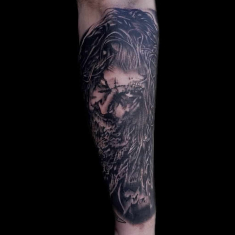 rob zombie tattoo, Tattoo by Krystof, Artist at Revolt Tattoos