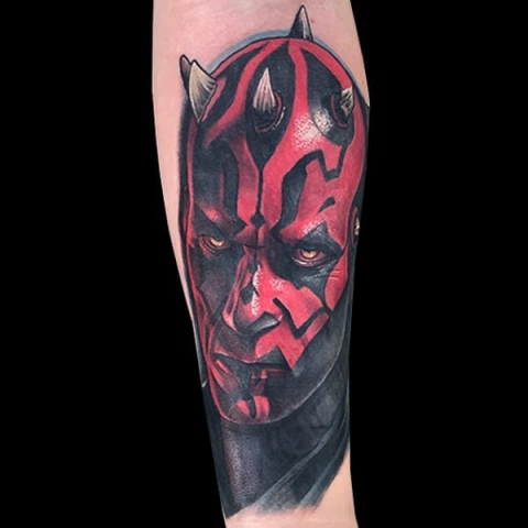 Darth maul tattoo Star Wars tattoo