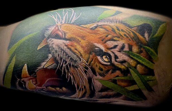 color realism tiger tattoo
