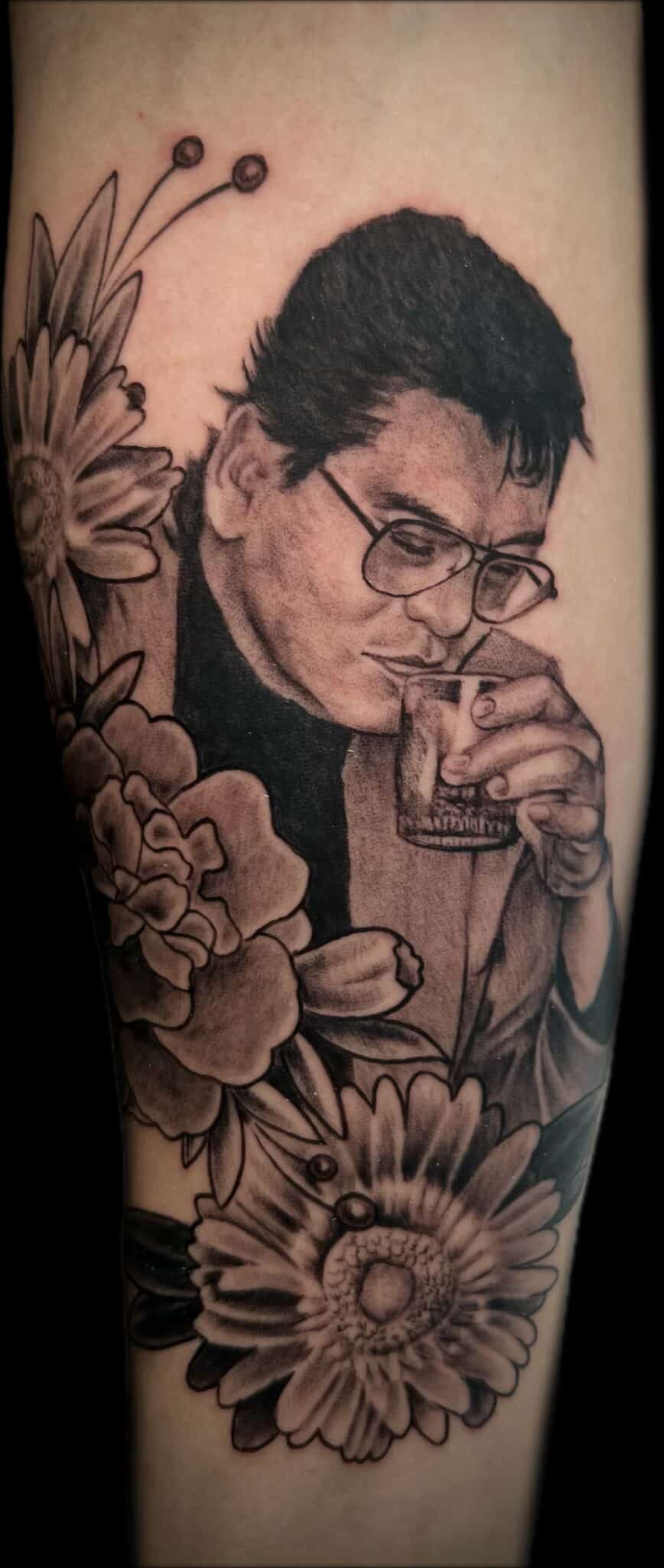 Portrait, Steve Rivas, artist at Revolt Tattoos