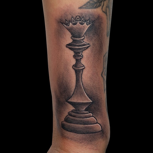 chess piece tattoo
