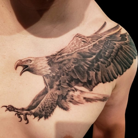 american eagle realism tattoo