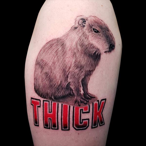 guinea pig realistic tattoo
