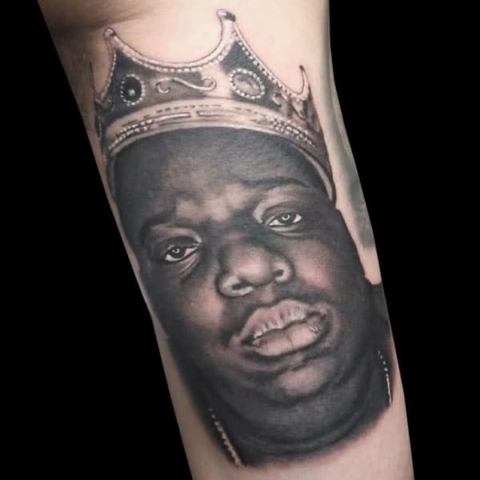 notorious big tattoo