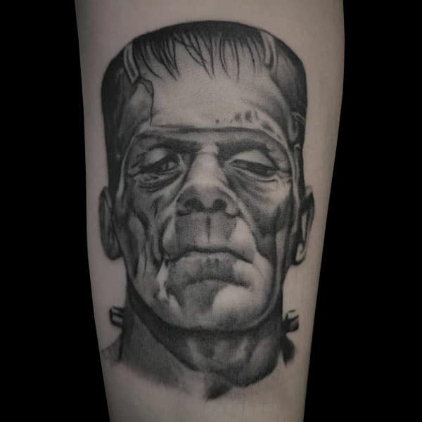 frankenstein tattoo portrait