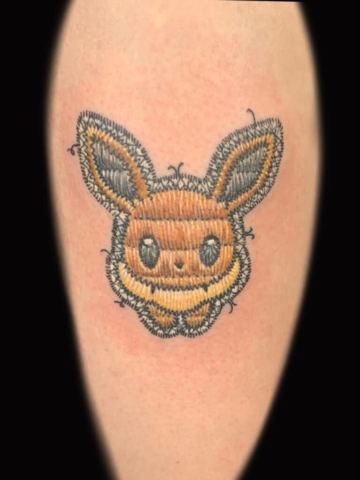pokemon stitch tattoo, Russell Loo, Artist at Revolt Tattoos