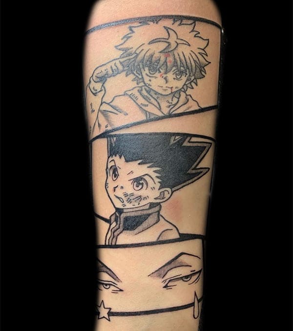 anime tattoo, Russell Loo, Artist at Revolt Tattoos
