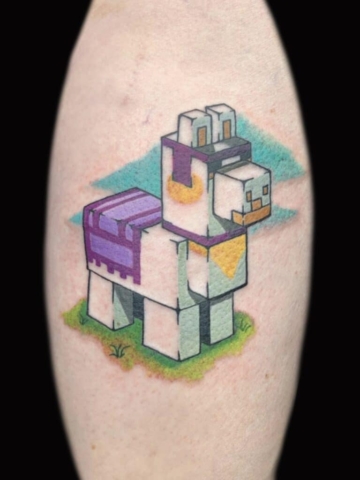 lego tattoo, Russell Loo, Artist at Revolt Tattoos