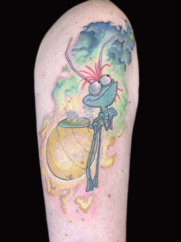 disney tattoo, Russell Loo, Artist at Revolt Tattoos
