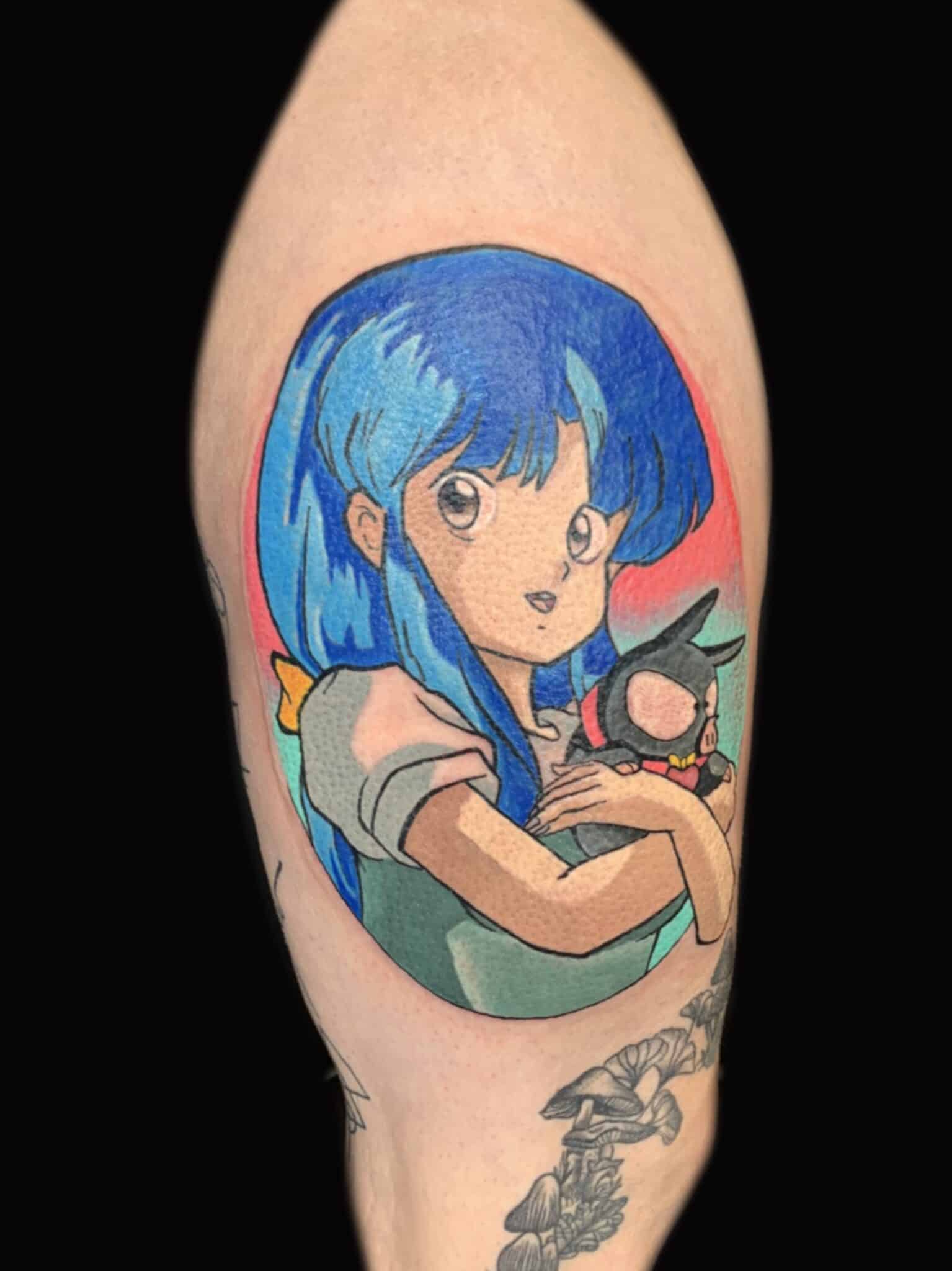 Anime tattoo design, Russell Loo, Artist at Revolt Tattoos