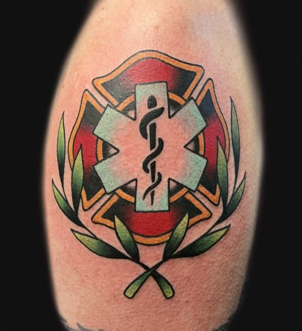 medical symbol traditional tattoo