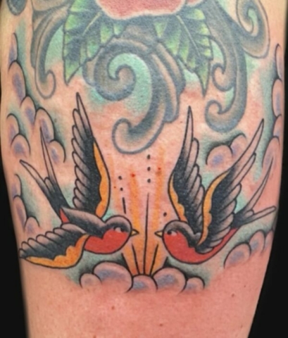 sparrows traditional tattoo