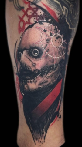 horror realism tattoo