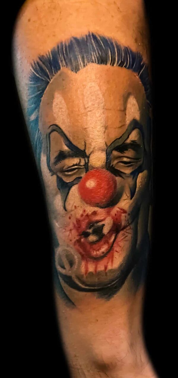 clown tattoo