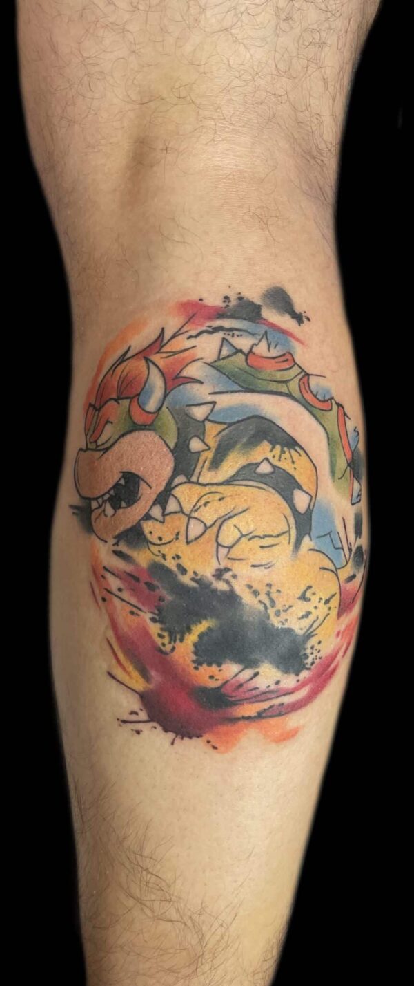 Bowser tattoo Mario tattoo