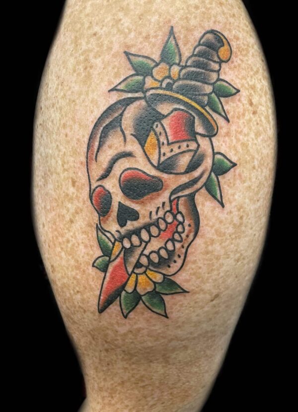 Traditional tattoo design skull tattoo