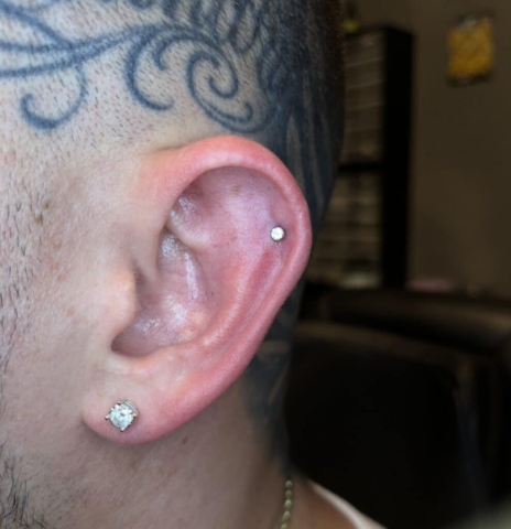 cartilage and ear lobe piercing