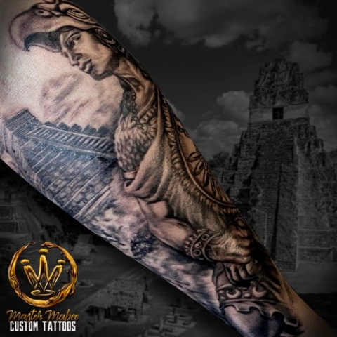 aztec tattoo design