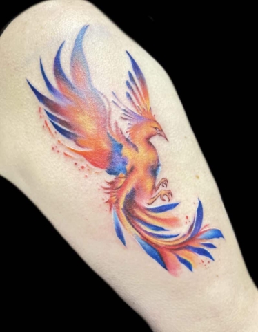 phoenix tattoo, Danny DaVinci, Artist, Revolt Tattoos