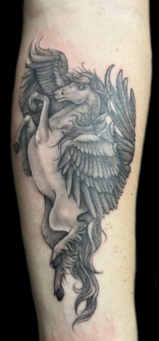 pegasus tattoo, Danny DaVinci, Artist, Revolt Tattoos