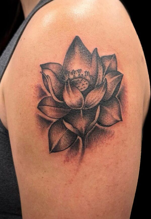 Lotus flower tattoo