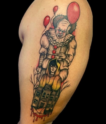 IT clown tattoo design