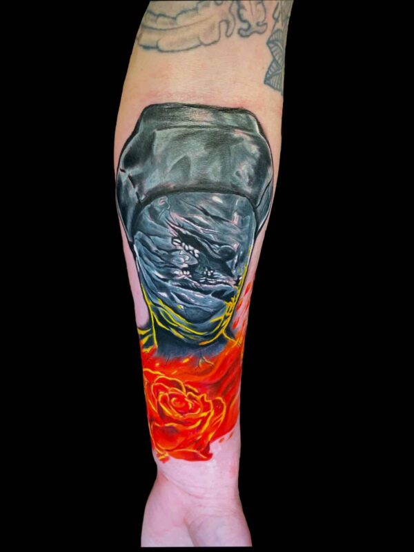 horror tattoo design, Tattoo by Chris Beck, artist at Revolt Tattoos