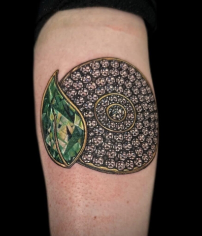 Color realism jewelry tattoo, Jackie Gutierrez , Tattoo Artist at Revolt Tattoos in Las Vegas