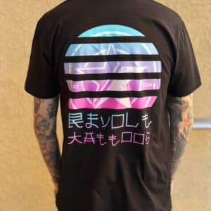 Revolt Neon Premium T Shirt designed by Russell Loo, artist at Revolt Tattoos, Best of Las Vegas Tattoo shop
