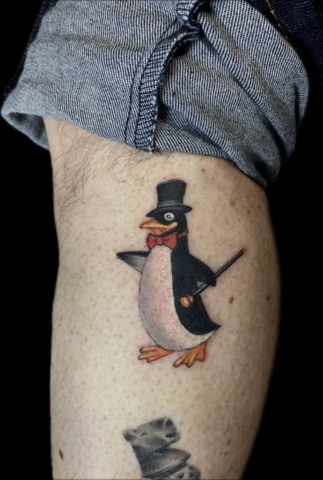 Penguin Tattoo | Krystof | Owner/Tattoo Artist at Revolt Tattoos Las Vegas, Nevada.