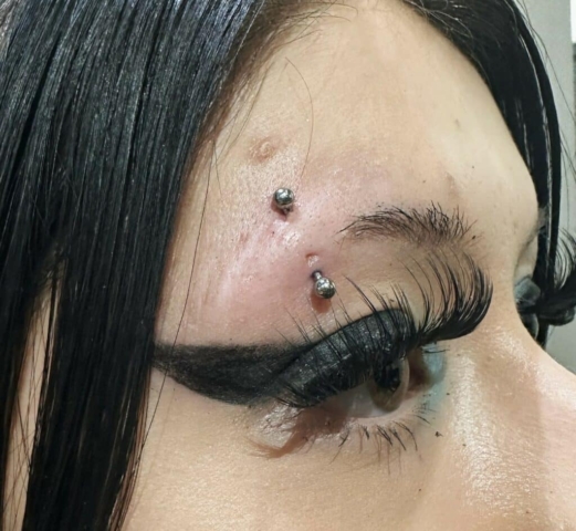 eyebrow piercing | Gabby Paz | Body Piercer at Revolt Tattoos in Salt Lake City.