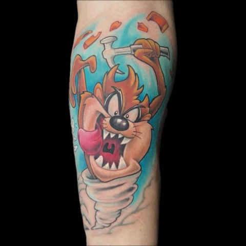 Tazmanian devil tattoo