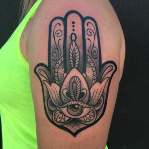 Hamsa tattoo