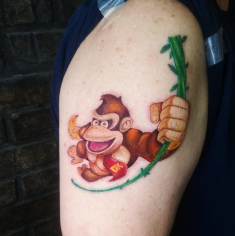 Donkey Kong tattoo